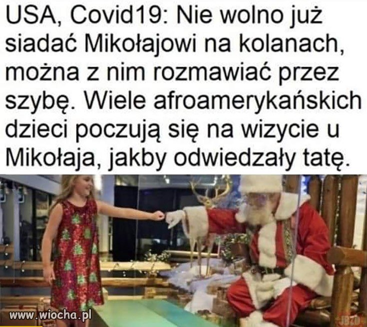 W USA nie wolno siadać Mikołajowi na kolanach