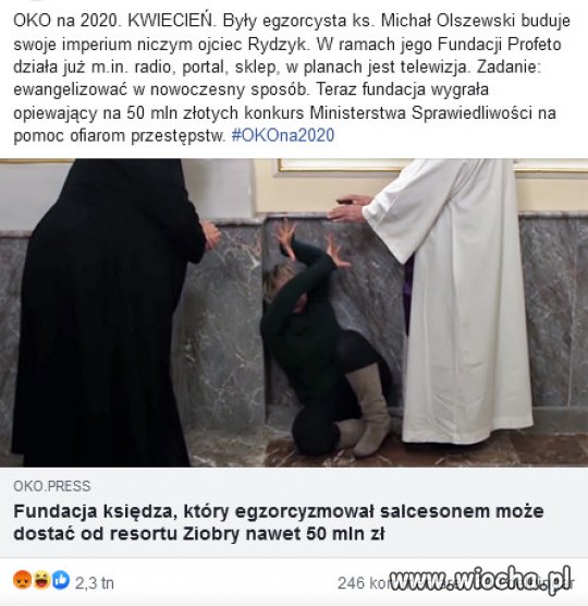 Fundacja księdza, który egzorcyzmował salcesonem
