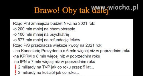 Brawo! Oby tak dalej...