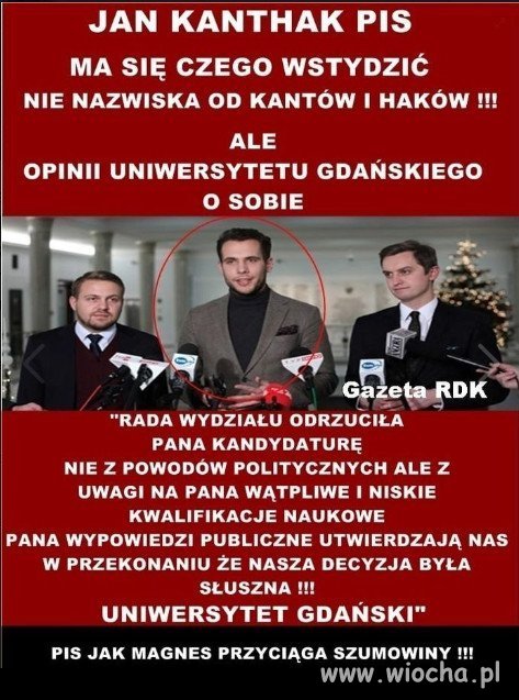 A taki zdolny był w PiSie...