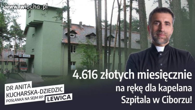 Tak zarabiają kapelani szpitalni za 'posługę'...