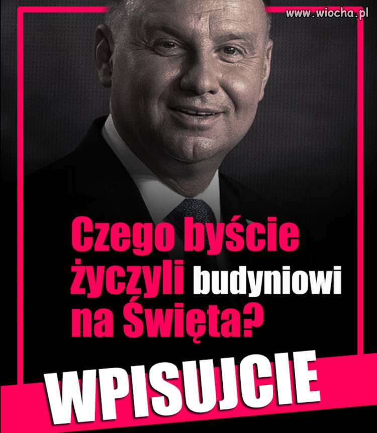 Czas na życzenia dla budynia 