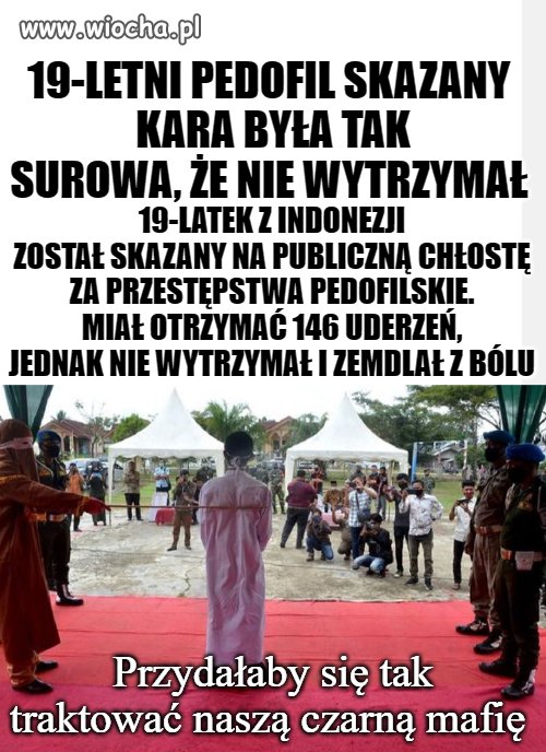 Oprócz więzienia kara chłosty dla naszych księży 