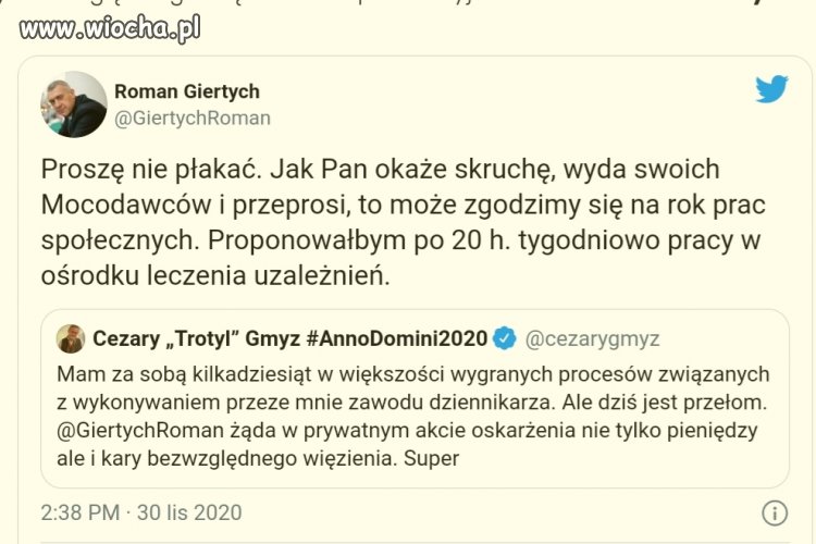 To by bylo zabawne gdy sie okazało, że...