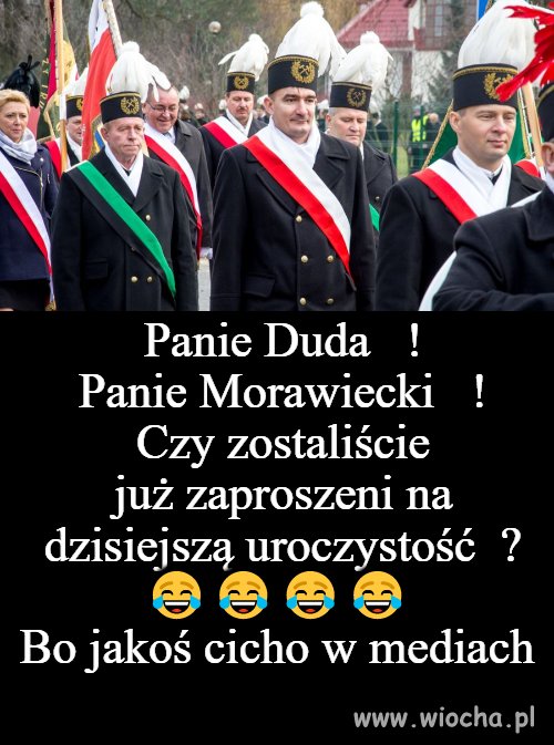 Nie zaprosili żadnego ? 