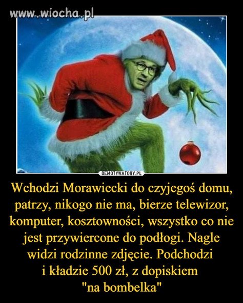 Morawiecki daje na bombelka...