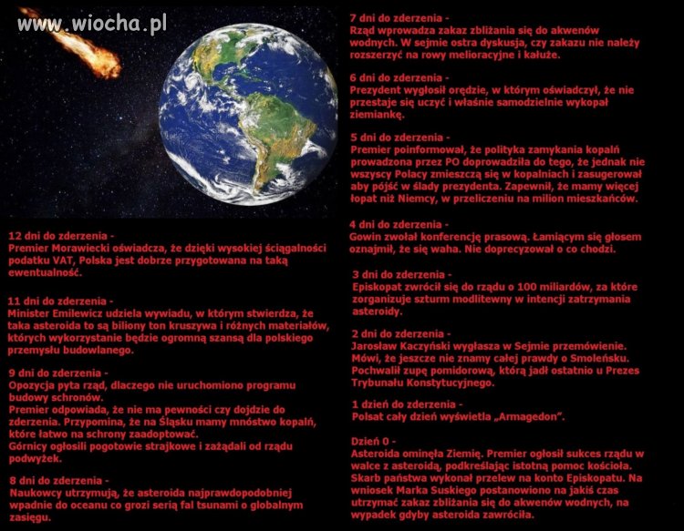 Asteroida zbliża się do Ziemi. 
