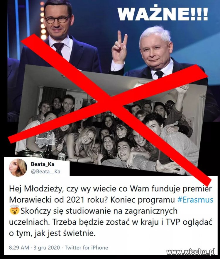 To może w obawie, że młodzież będzie wykształcona