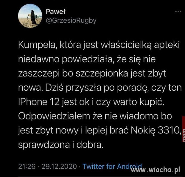 Dobry tok rozumowania!