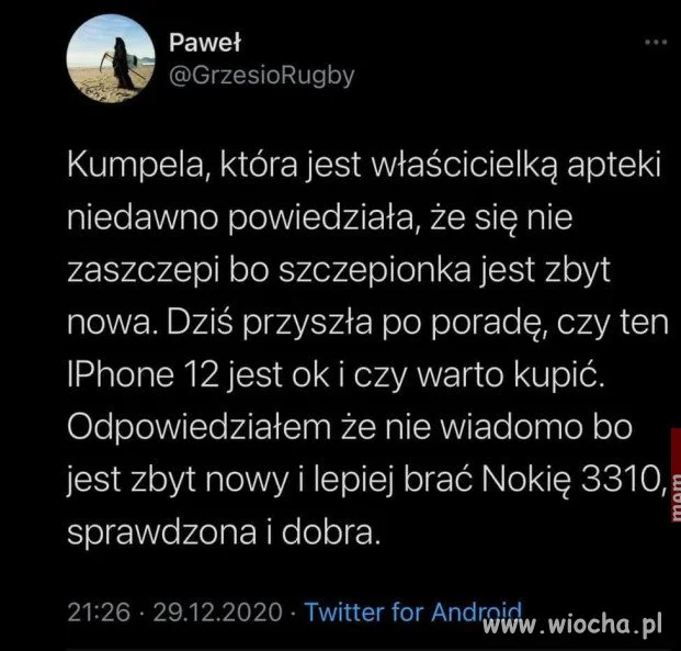 Dobry tok rozumowania!