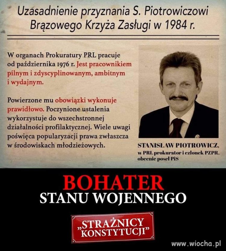 Takich 'bohaterów' to znajdziesz tylko w PiSie ...
