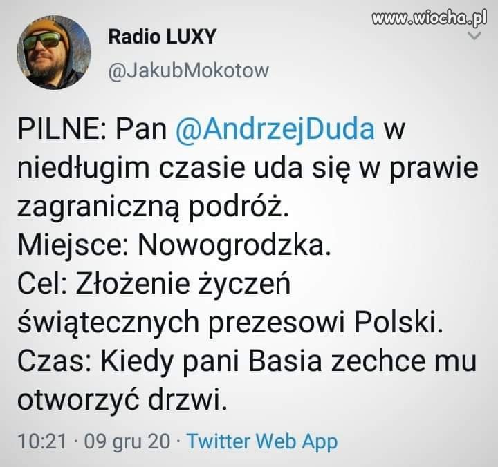 Podróże i obowiązki Prezydenta
