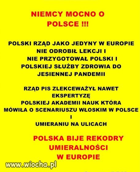 Ale morawiecki mówił, że wygrywamy z pandemią!!!