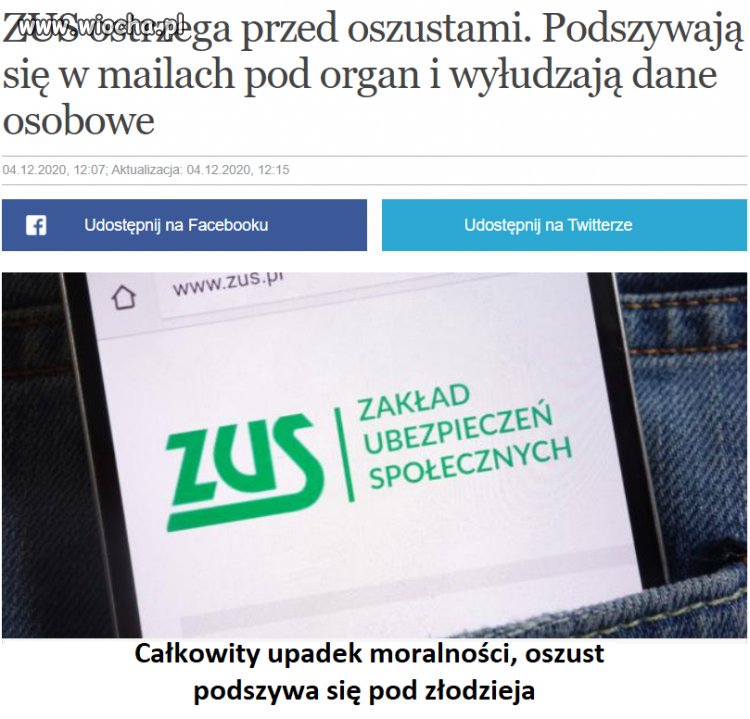 Oszust podszywa się pod złodzieja.