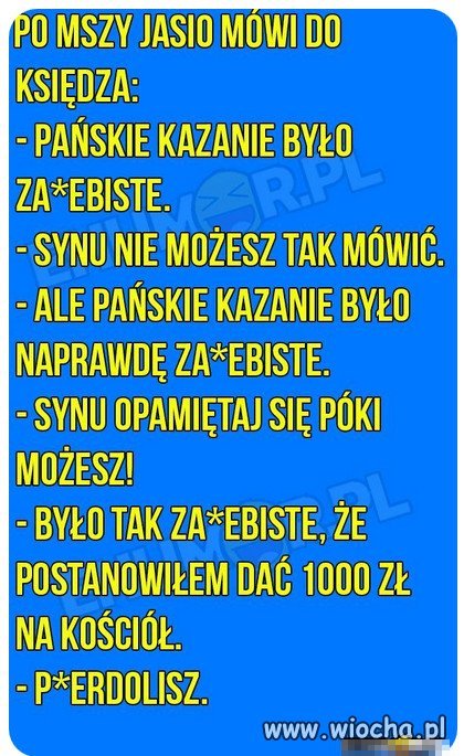 Jasio w kosciele...