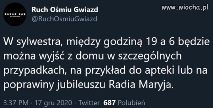 Wyjątki na Sylwestra 