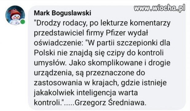 Kwestia czipów w szczepionce została wyjaśniona ...