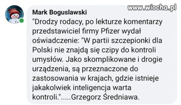 Kwestia czipów w szczepionce została wyjaśniona ...