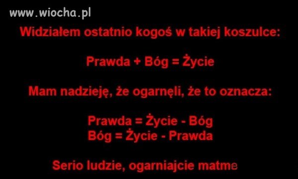 Ogarnijcie matematykę