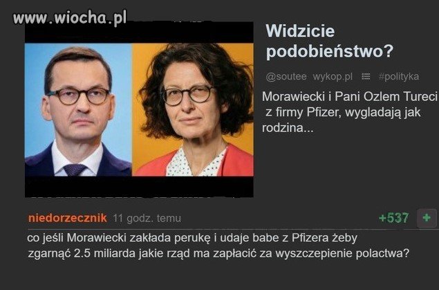 Zadziwiające podobieństwo pani od szczepionek