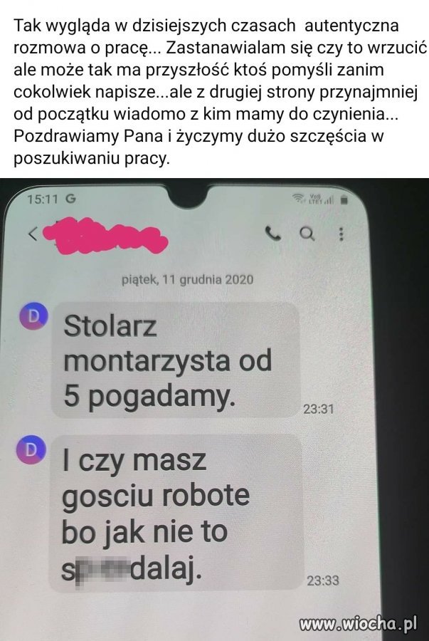Pewna pani prowadzi firmę meblarską,