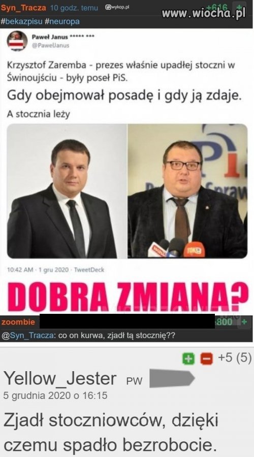 Prezes stoczni upadłej