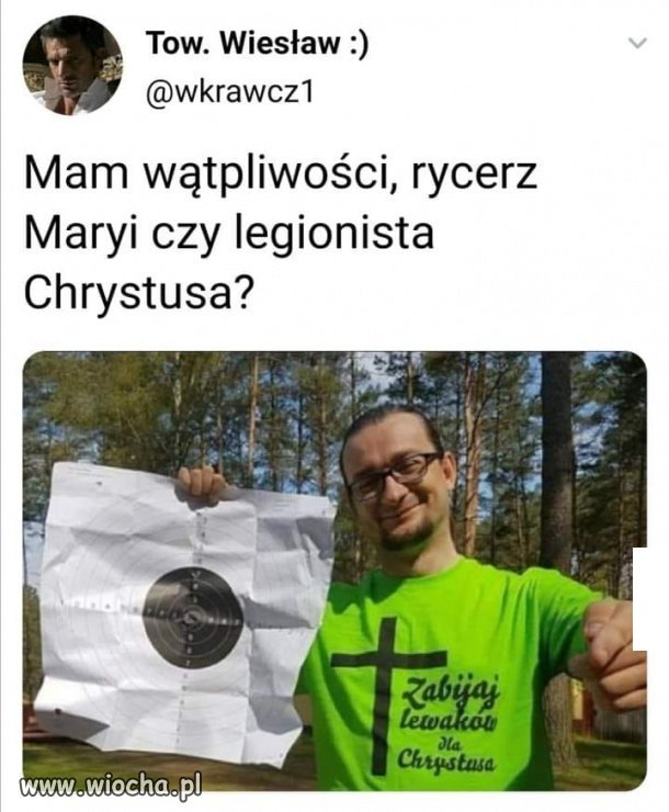 Zakuty łeb. Pewno rycerz.