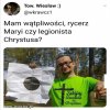 Zakuty łeb. Pewno rycerz.