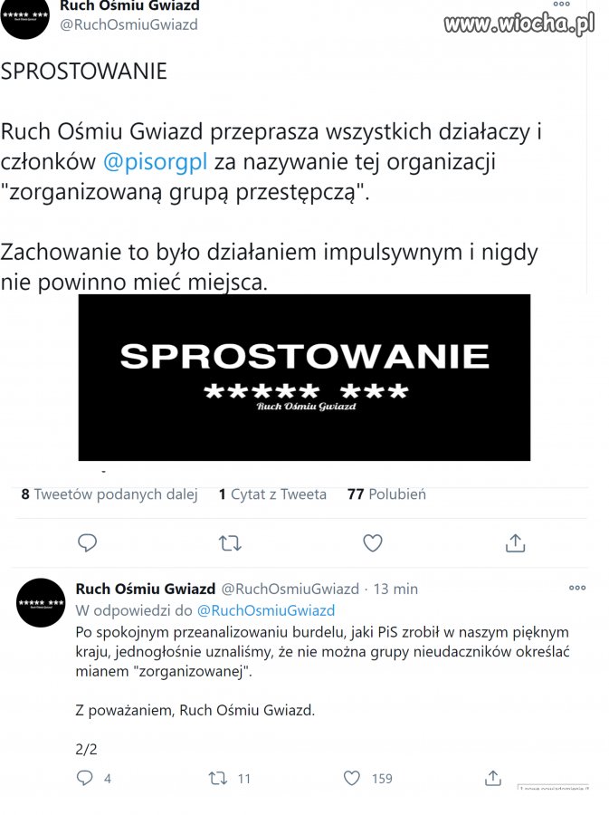 Ważne sprostowanie 