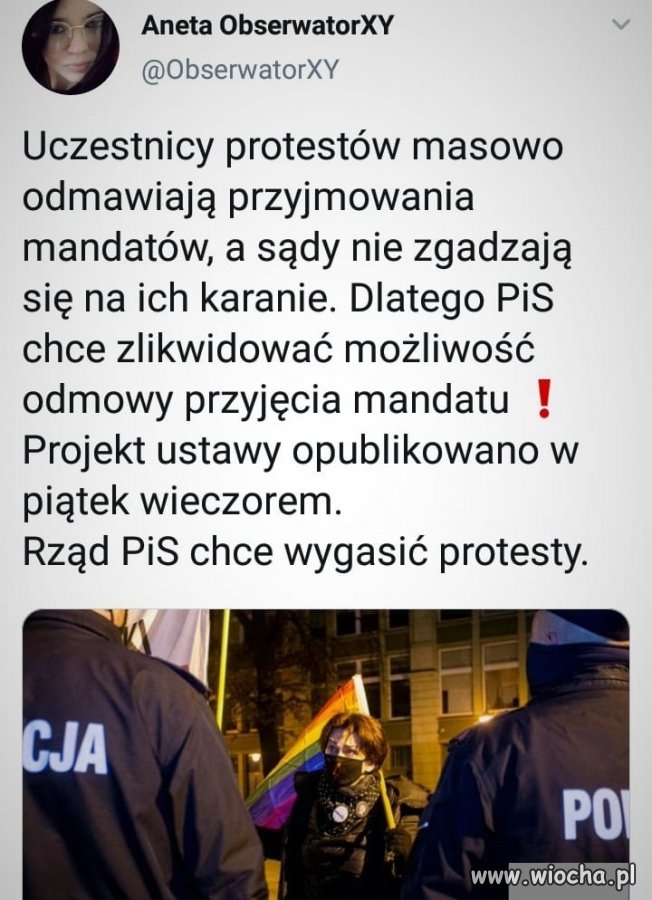 Dla tej władzy nie liczy się prawo ani ...