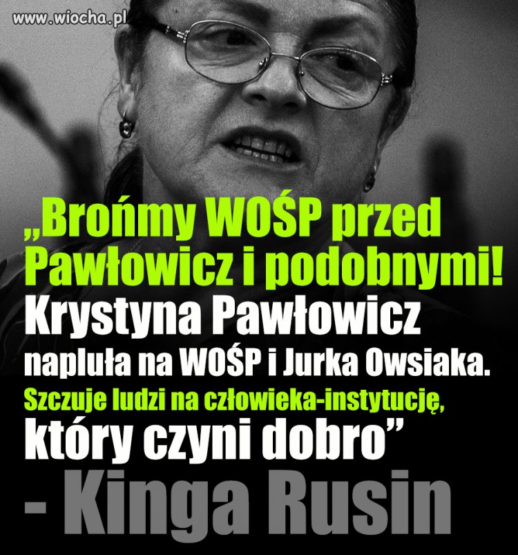 Lepiej Owsiakowi niż na tacę. 