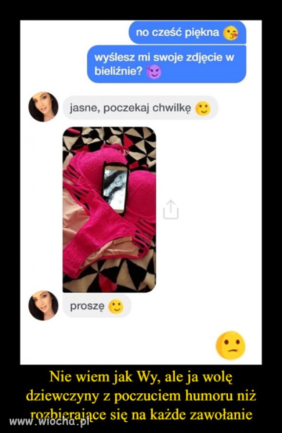 Ma babka poczucie humoru 