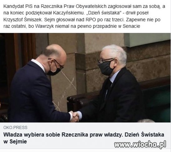 Kaczyński wybrał własnego rzecznika praw władzy...