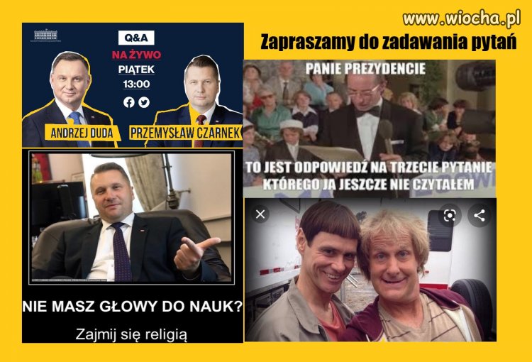W piątek o 13.00 zapraszamy na sesję pytań i odpowiedzi 