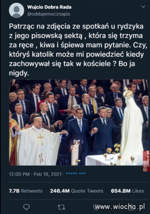 Nie ma to jak sekta u Rydzyka.