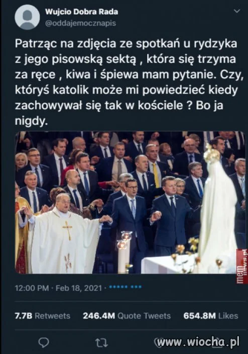 Nie ma to jak sekta u Rydzyka.