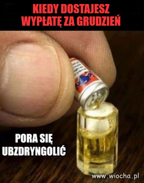 Jaka wypłata, taki melanż 
