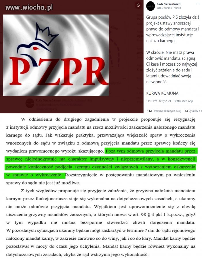 PiS złożył projekt ustawy znoszącej prawo do odmowy 