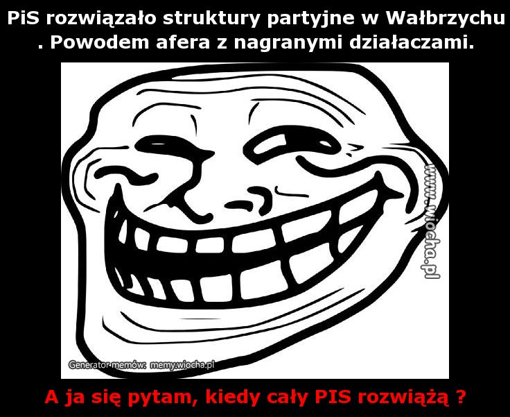 PiS rozwiązało struktury partyjne w Wałbrzychu.