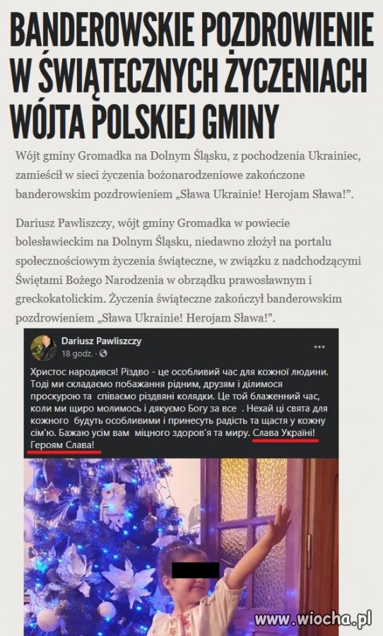 To jest splunięcie żyjącym ofiarom rzezi wołyńskie