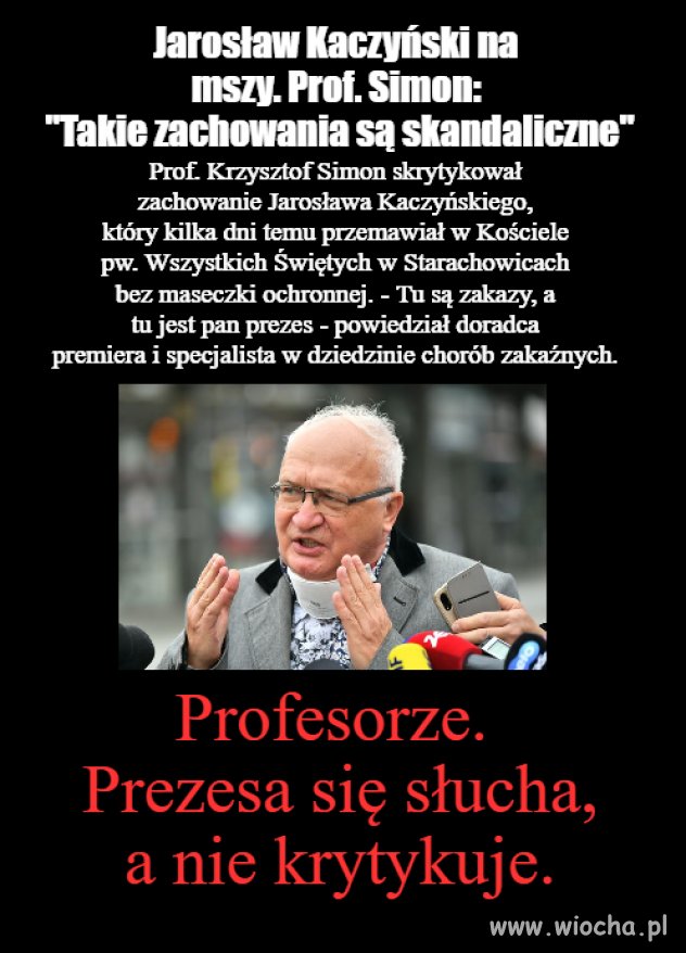 Nie wróżę kariery profesorowi za krytykę wodza 