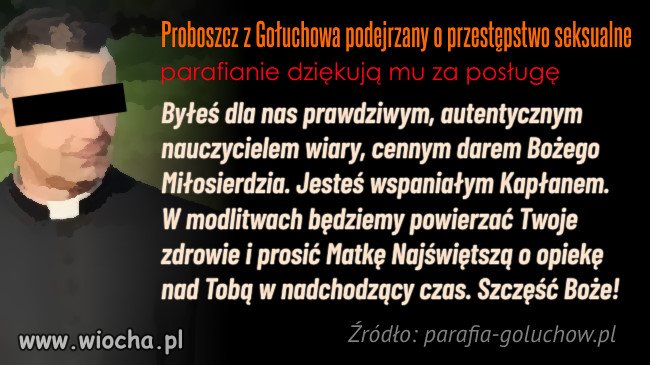 Kuria wycofała go z parafii, ale nie poinformowała 