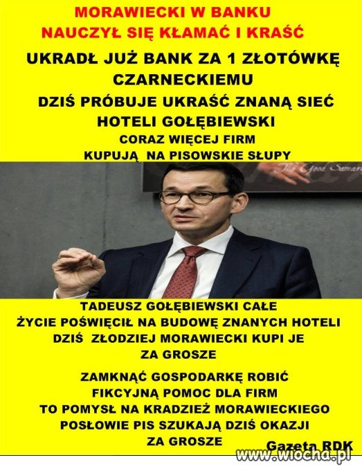 MORAWIECKI W BANKU NAUCZYŁ SIĘ KŁAMAĆ I KRAŚĆ ❗❗❗