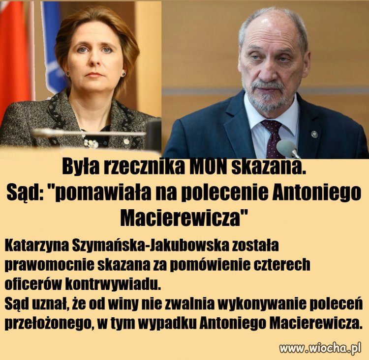 Była rzecznika MON skazana.  