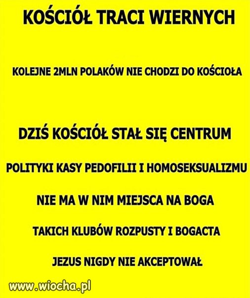 Senilni pazerni biskupi prowadza sekte kosciola do upadku
