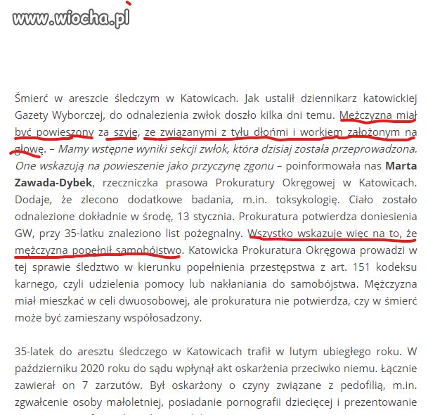 Dziwne samobójstwo