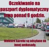 Oczekiwanie na paszport dyplomatyczny trwa ponad 8 h. 