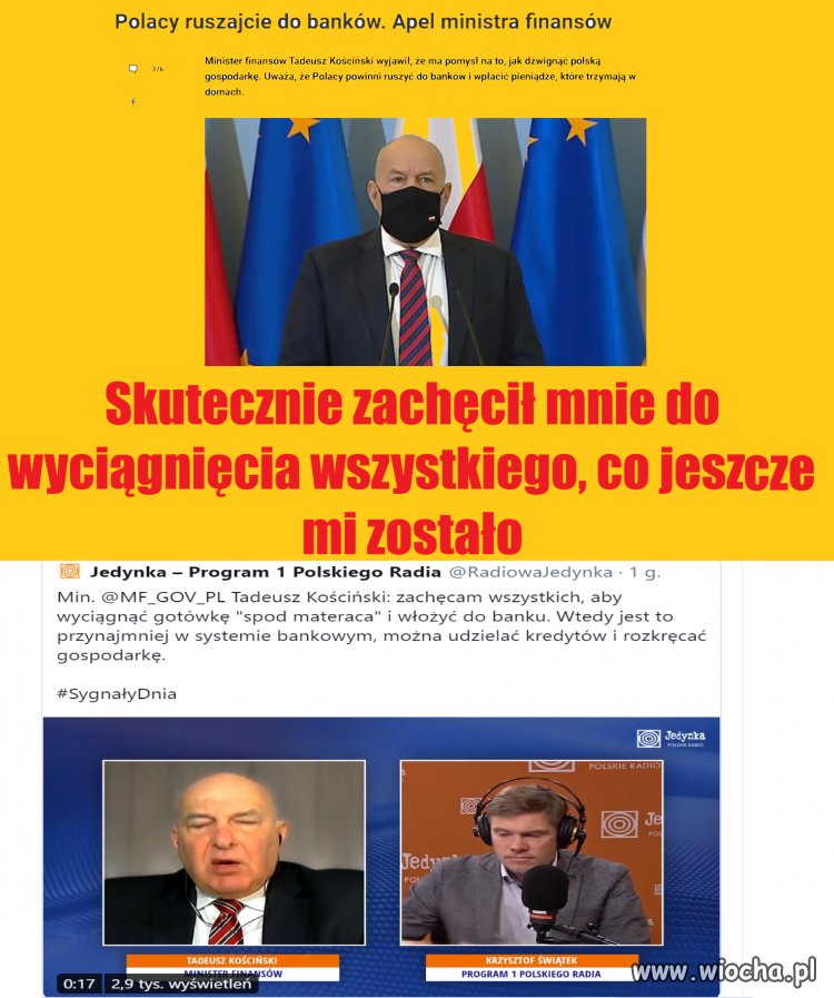 Polacy ruszajcie do banków. Apel ministra finansów