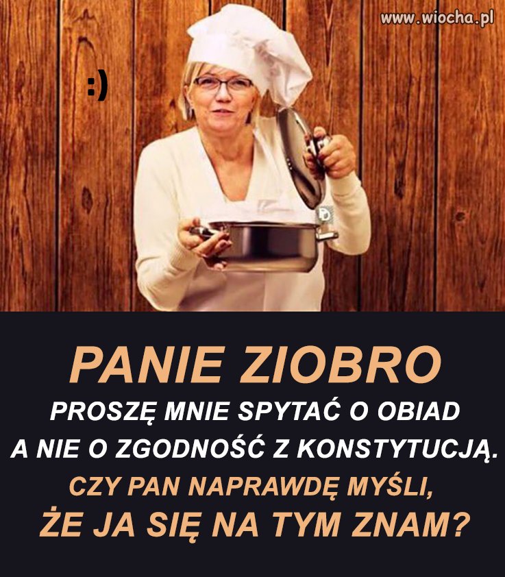 Ziobro dostał odpowiedź z kuchni ...