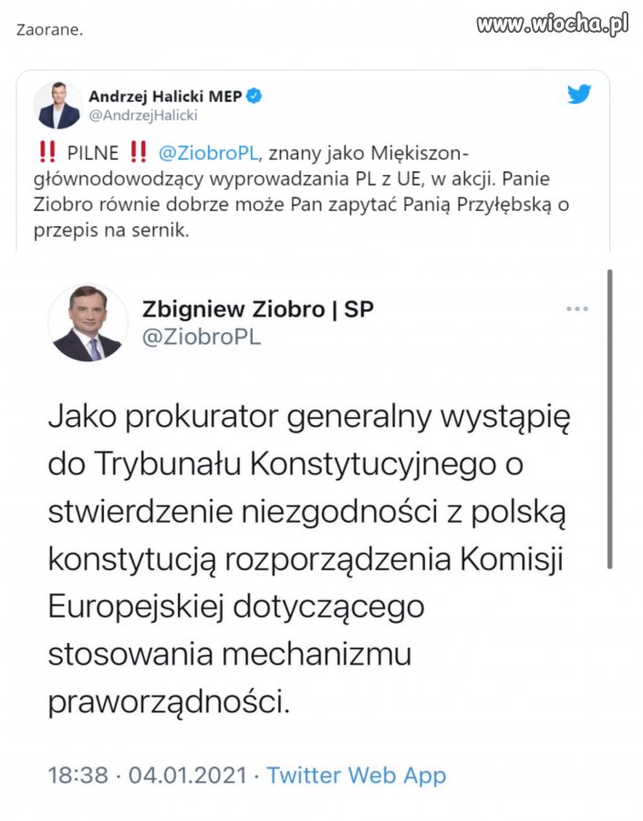Zaorany pomysł Zbigniewa Ziobro 